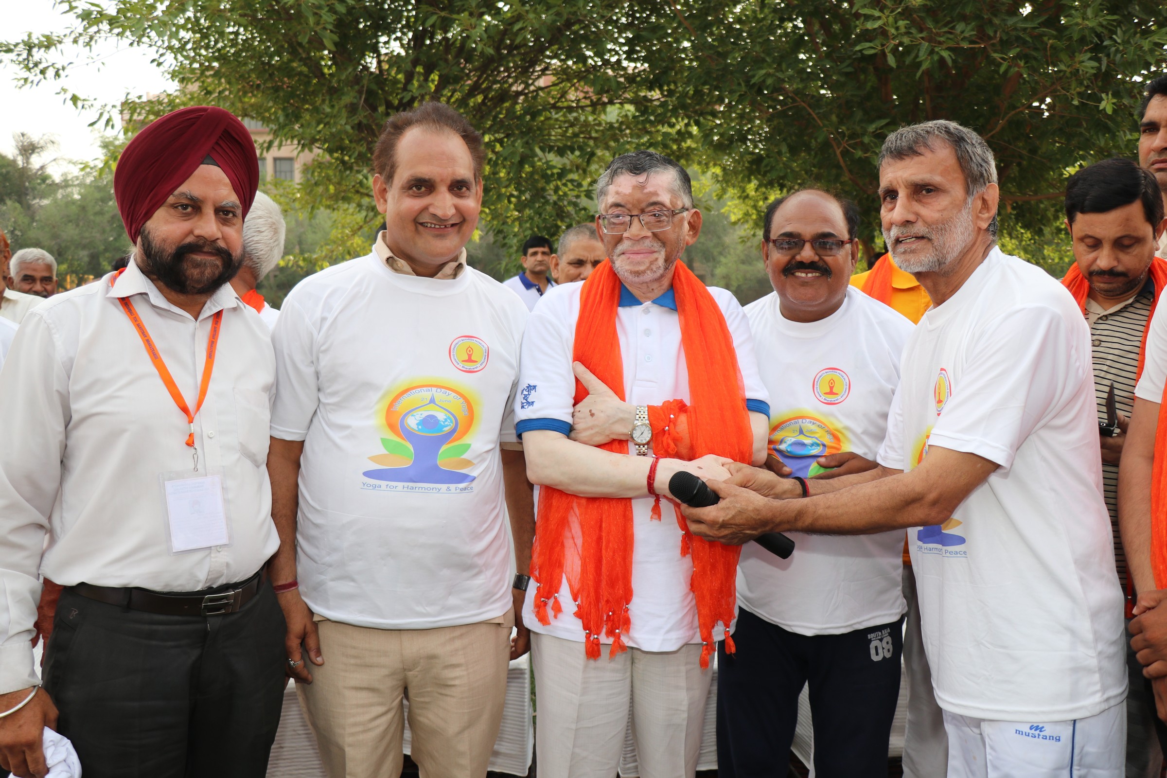 Chief Guest with Organizing Team — "Yoga for Harmony & Peace"